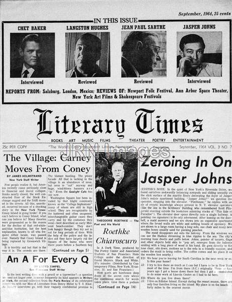 Front page of Literary Times