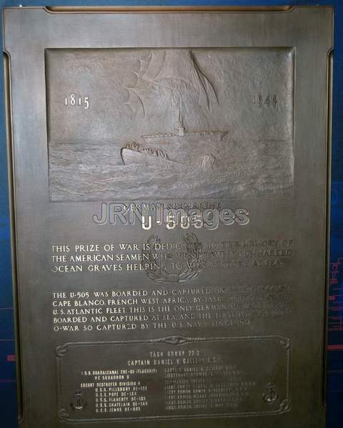 U-505 Declaration Plaque