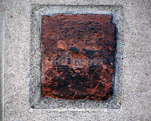 Brick portion taken from Independence Hall in Philadelphia