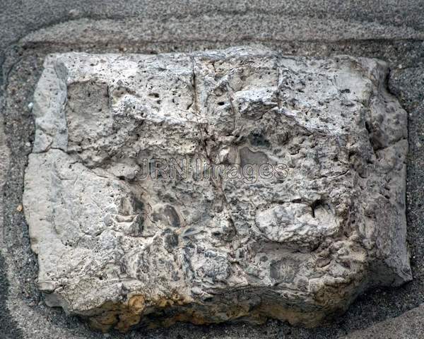 Portion of a rock taken from the Battle of Lake Erie