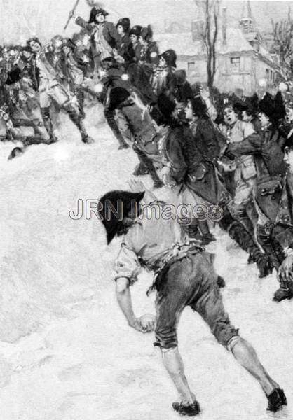 Napoleon Bonaparte in Snowball Fight