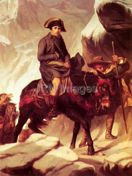 1848 Painting Napoleon Crossing the Alps