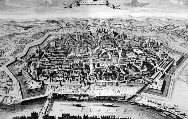 Drawing of Vienna in the 1750S