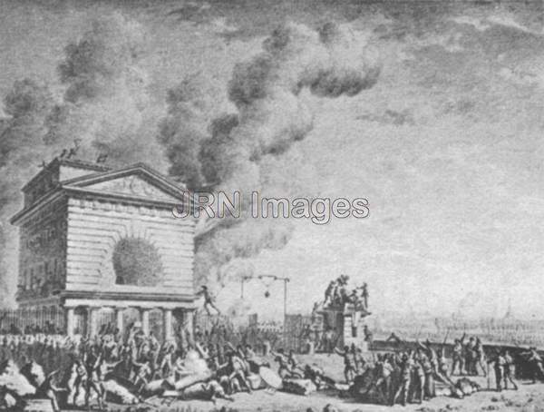 Setting a Toll Gate on Fire 1789