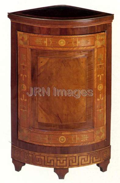 Corner Cupboard Crafted in St. Petersburg, Russia