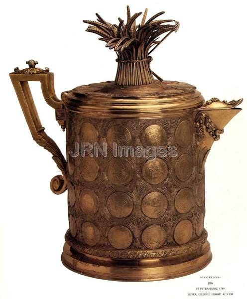 Jug Crafted of Silver and Gold Gilding