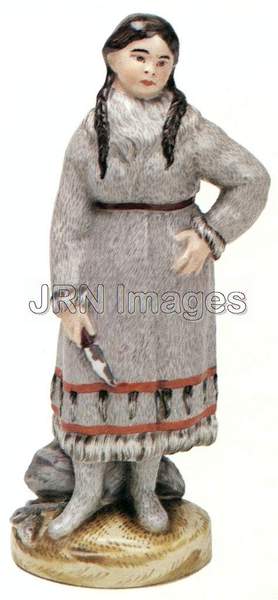 Porcelain Figure of Kamchatka Woman