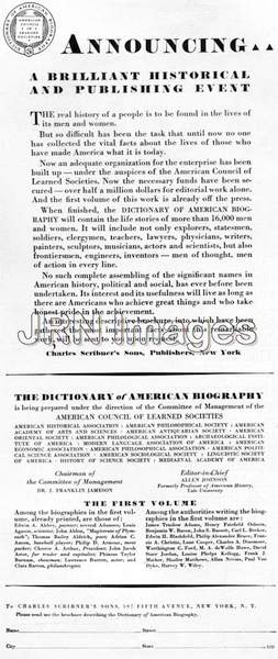 Dictionary of American Biography