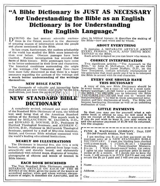 Bible Dictionary