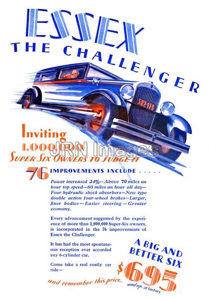 Essex Six-Cylinder Challenger Automobile