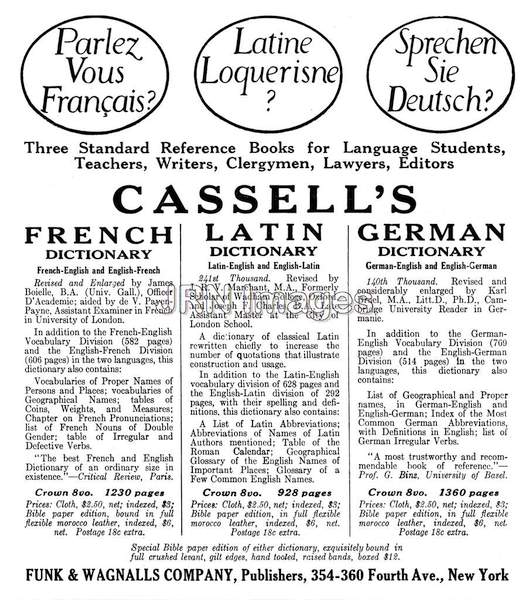 Cassell's Foreign Language Dictionaries