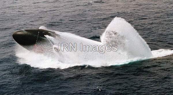 U.S. Submarine Surfacing