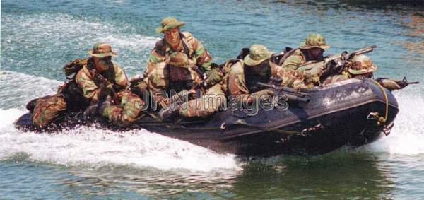 U. S. Navy SEALS in Landing Craft