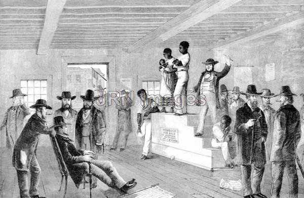 Planters Assembled at Slave Auction 1857