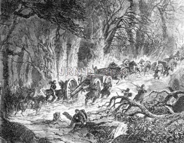 Union Troops Through Mud and Freezing Water