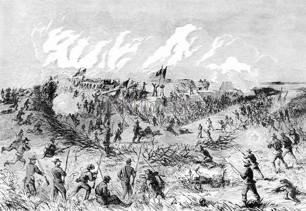 Union Troops Capture Confederate Redoubt