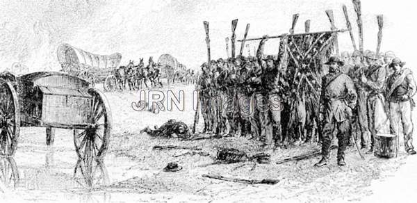 Rebel Troops Surrender at Appomattox, Virginia