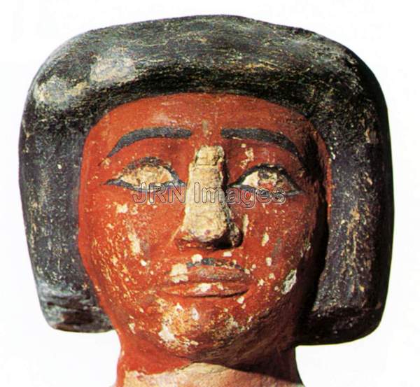 Head of an ancient Egyptian statue