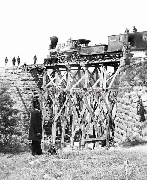 Pinkerton agents looking at bridges