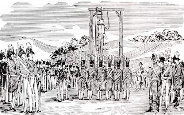 Lincoln being hanged