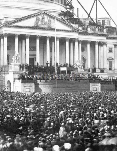 Abraham Lincoln at His Inauguration