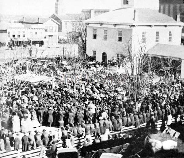 A Mass Meeting at Court House Square