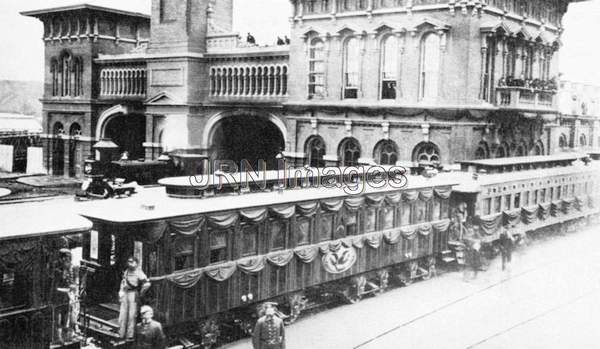 Funeral Train Coach Containing the Coffin and Body of Abraham Lincoln