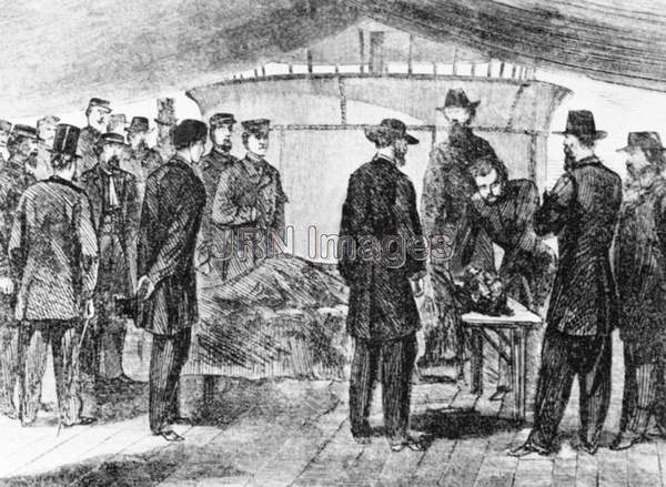 Drawing Depicting the Post-Mortem on the Body of John Wilkes Booth