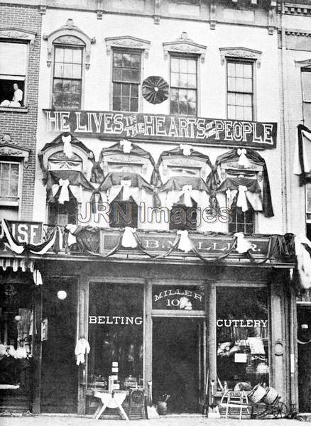 Miller Store Draped in Mourning